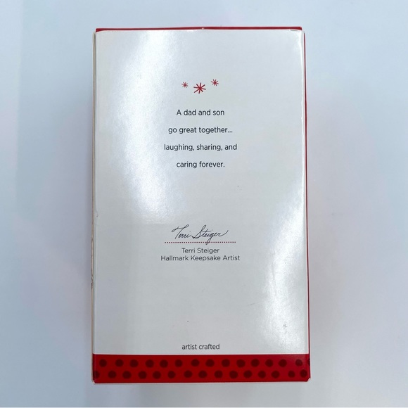 2013 Hallmark Keepsake Like Dad Like Son Snow Boots Christmas Tree Ornament - Picture 8 of 9